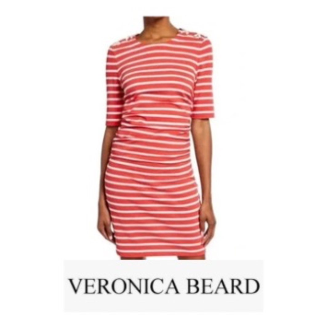 Veronica Beard Striped Mini Dress